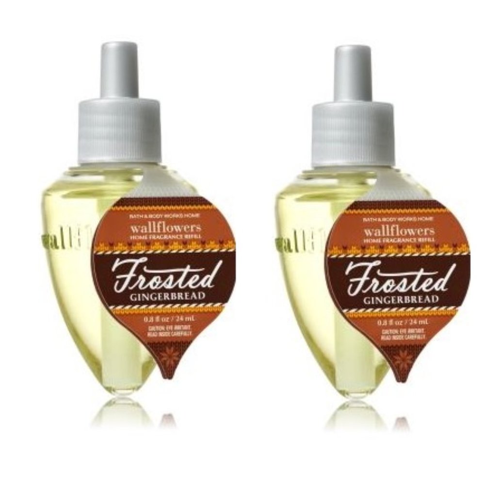 2 BATH BODY WORKS FROSTED GINGERBREAD WALLFLOWERS